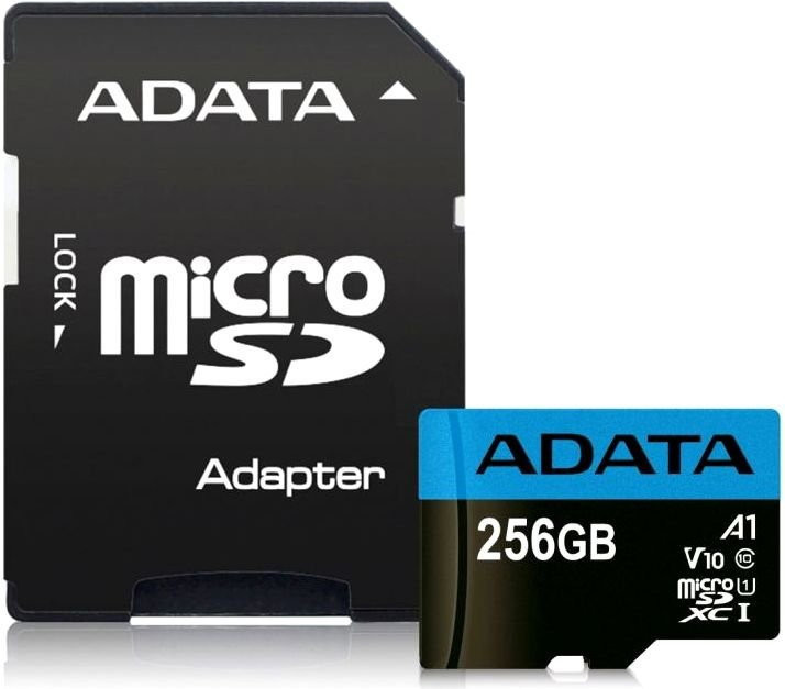 Карта памяти A-Data Premier AUSDX256GUICL10A1-RA1 microSDXC 256GB (с адаптером)