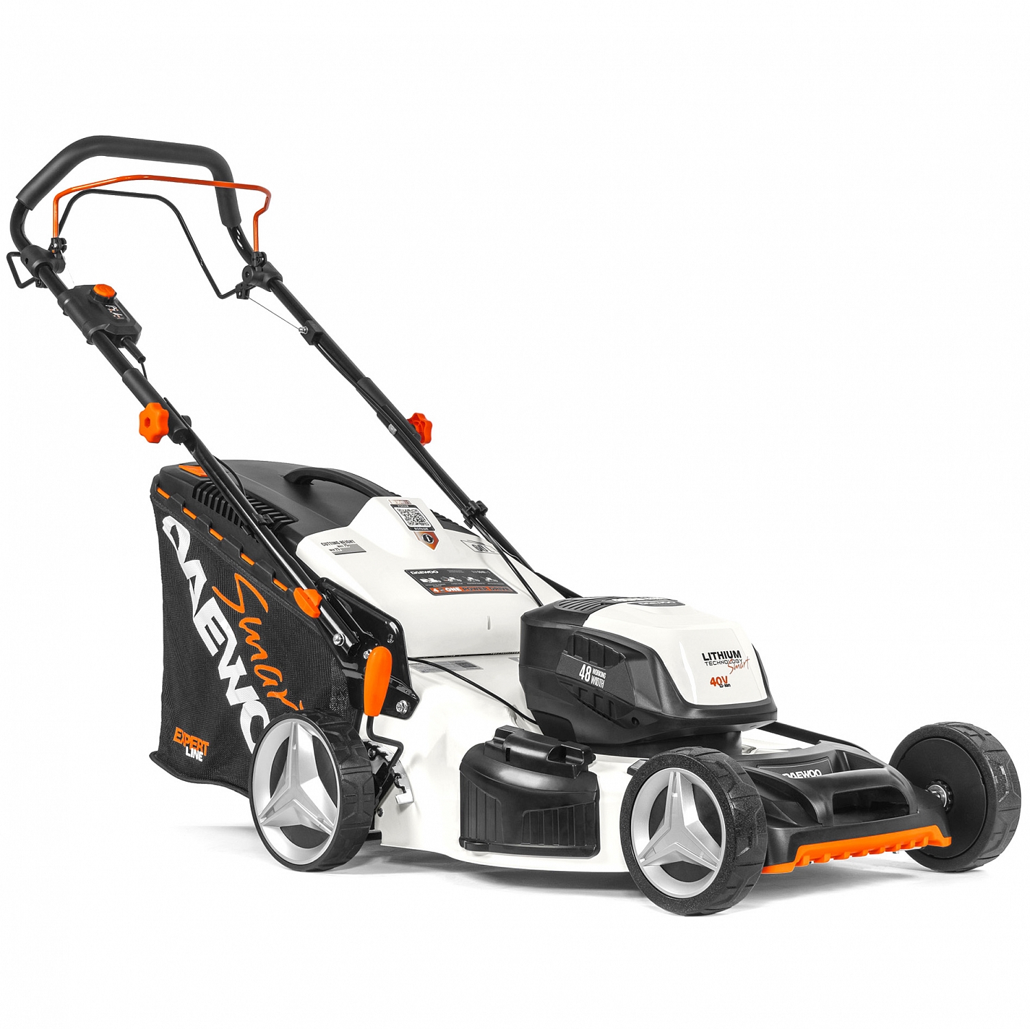 Газонокосилка аккумуляторная аккумулятора самоходная Daewoo Power DLM 5040 Li-S