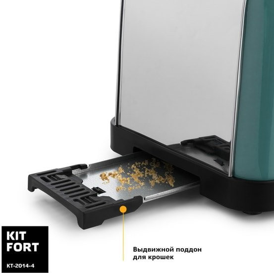Тостер Kitfort KT-2014-4 (бирюзовый)