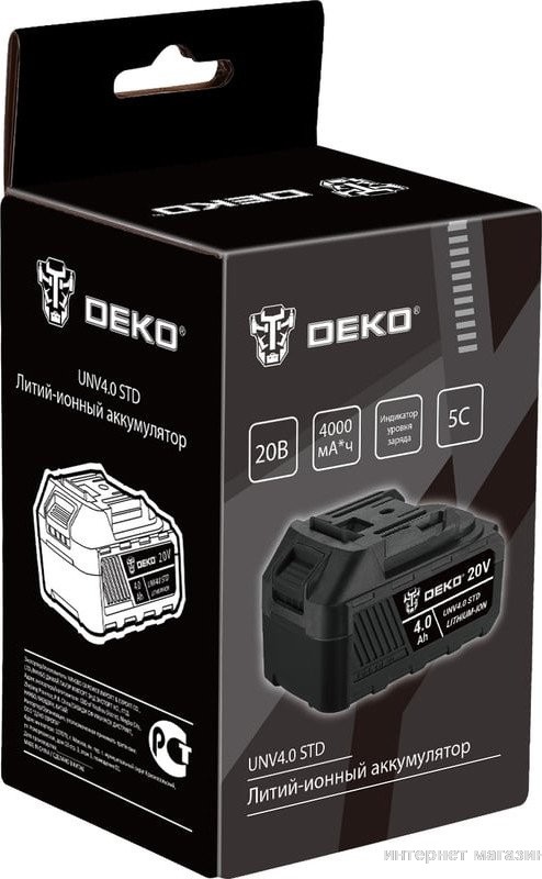 Аккумулятор Deko UNV4.0 STD 063-4494 (20В/4 Ач)