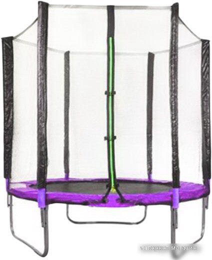 Батут Atlas Sport 183 см - 6ft (без лестницы, внешняя сетка, сливовый)