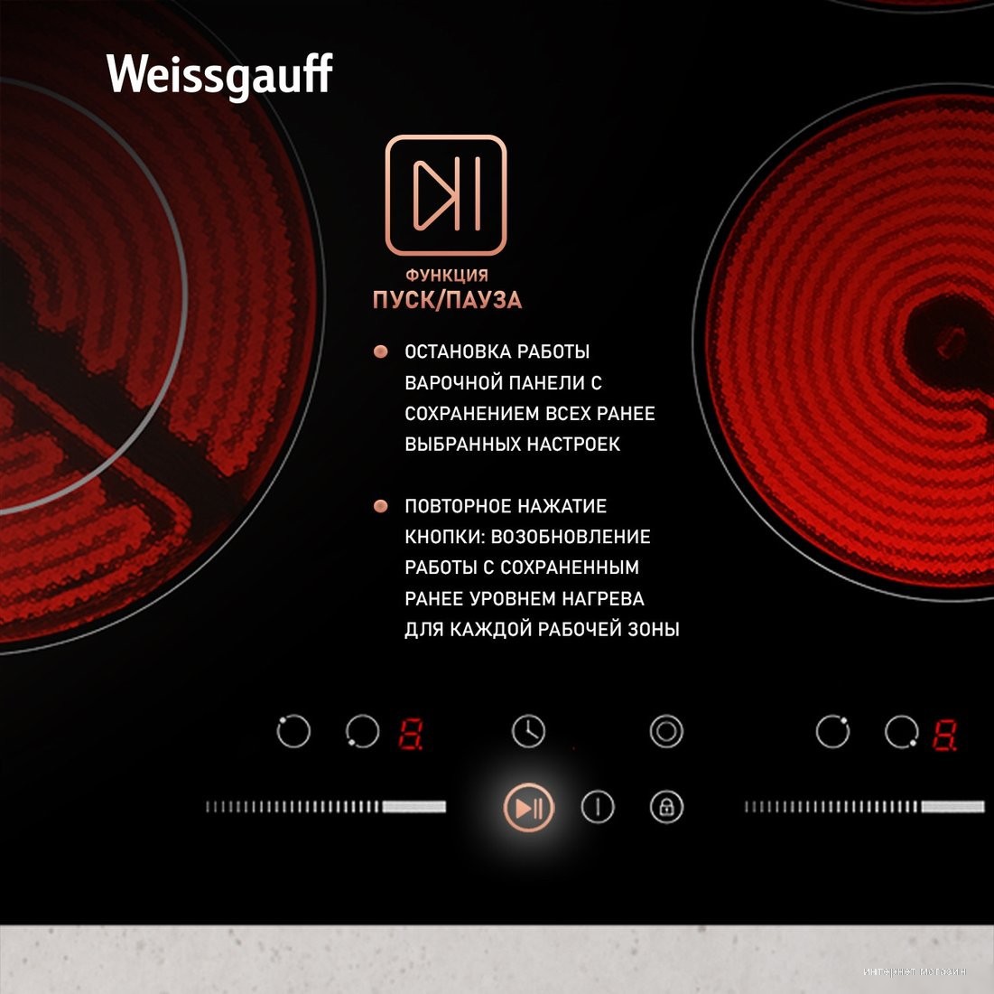 Варочная панель Weissgauff HV 641 BSG
