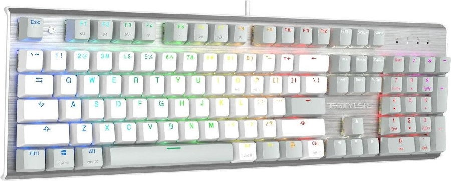 Клавиатура A4Tech Fstyler FS100 Neon (серебристый/серый)