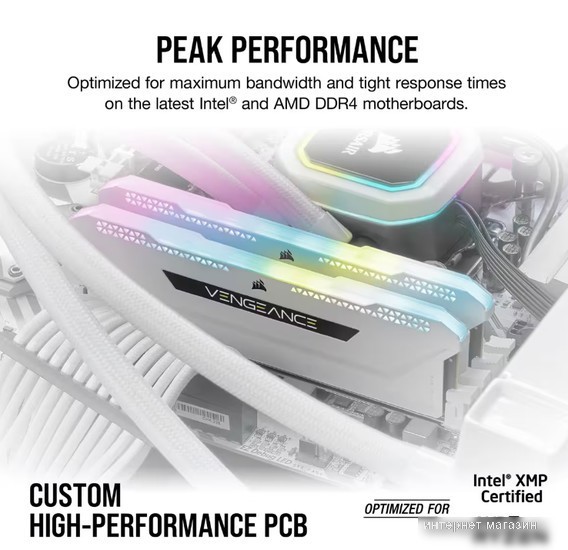 Corsair Vengeance RGB PRO SL 2x8ГБ DDR4 3600 МГц CMH16GX4M2D3600C18W