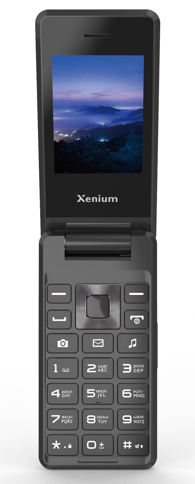 Кнопочный телефон Xenium X600 (темно-серый)