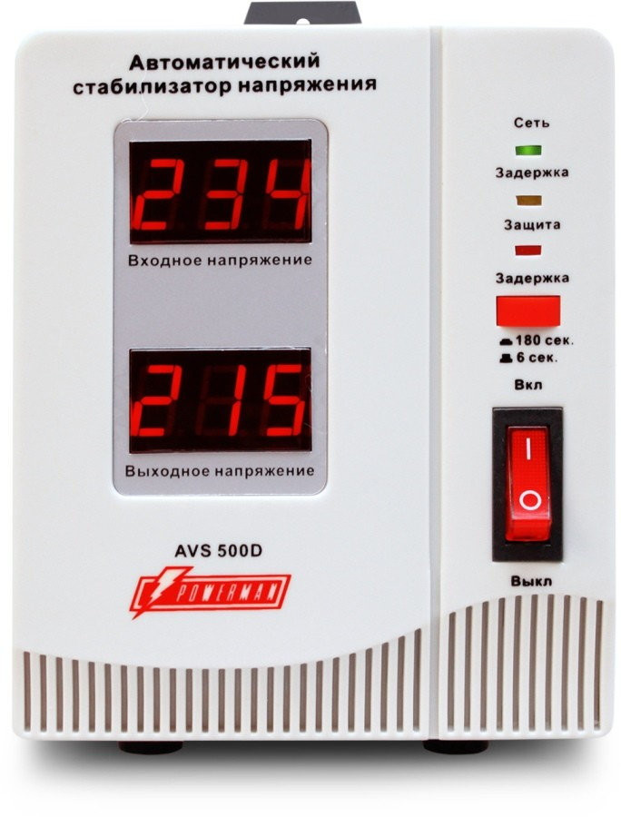 Стабилизатор напряжения Powerman AVS 1000D Black