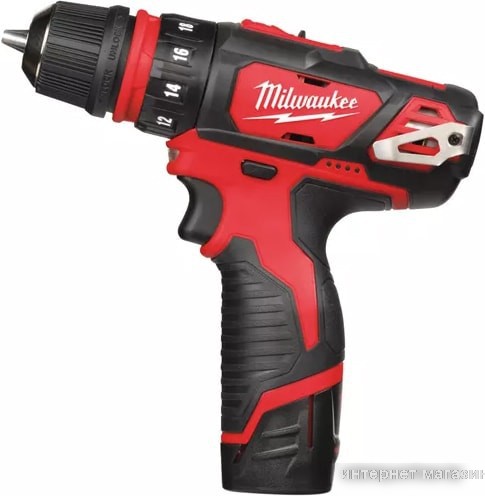 Дрель-шуруповерт Milwaukee M12 BDDXKIT-202C 4933447836 (с 2-мя АКБ, кейс)