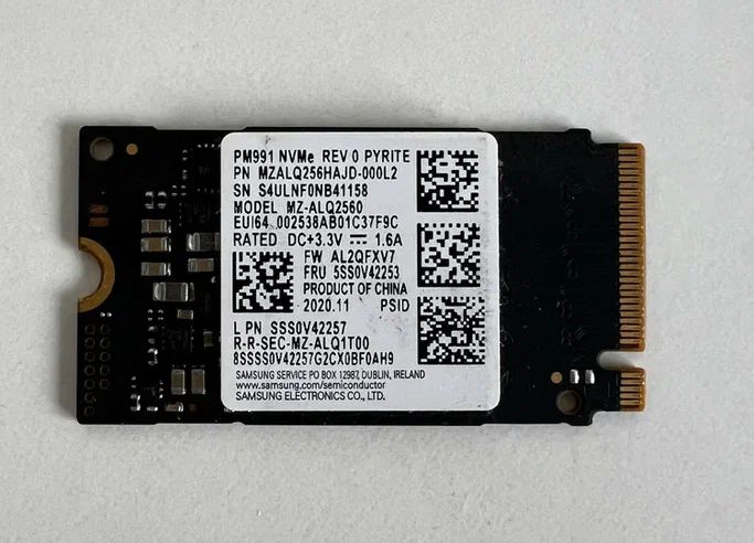 SSD накопитель Samsung PM991 NVMe 256GB MZ-ALQ2560 (уценка)