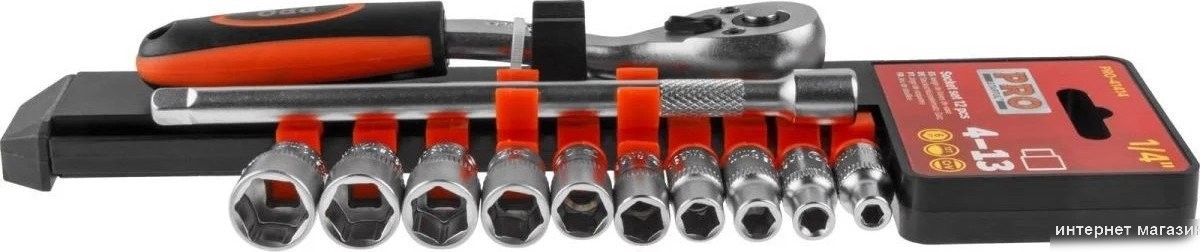 Набор трещотка с головками Startul Pro-41414 (12 предметов)