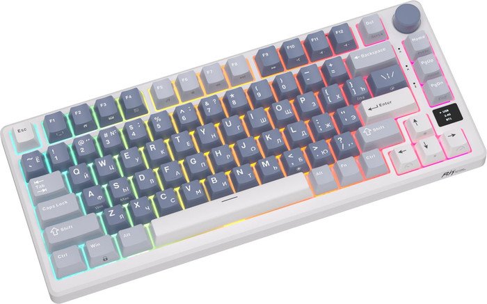 Беспроводная клавиатура Royal Kludge RK-M75 RGB Ocean Blue (RK Silver)