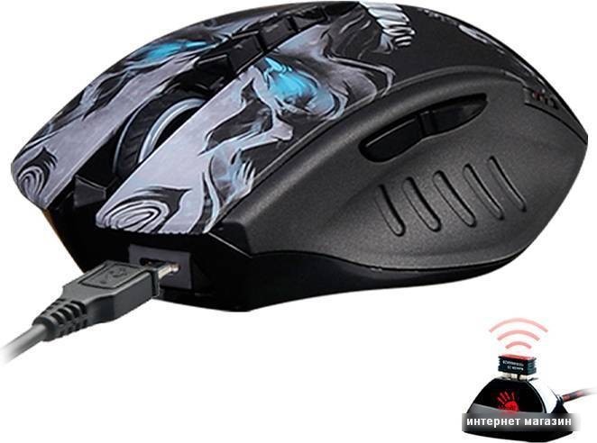 Игровая мышь A4Tech Bloody R80 Plus (Skull)