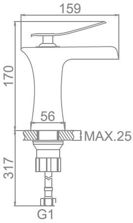 Смеситель Ledeme L1055-23