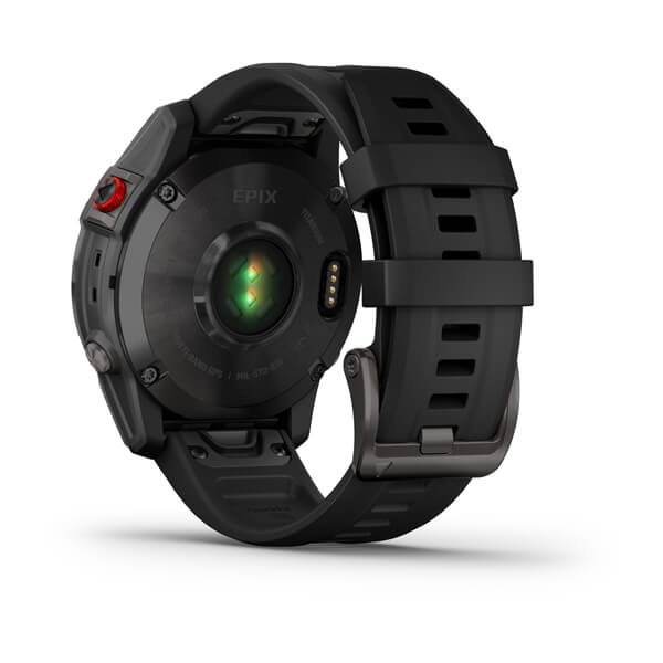 Умные часы Garmin Epix Sapphire Gen 2 (черный титан/черный)