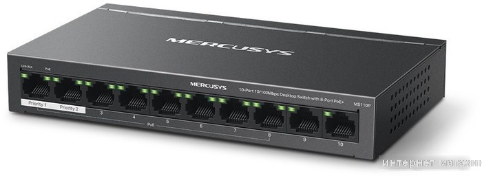 Неуправляемый коммутатор Mercusys MS110P