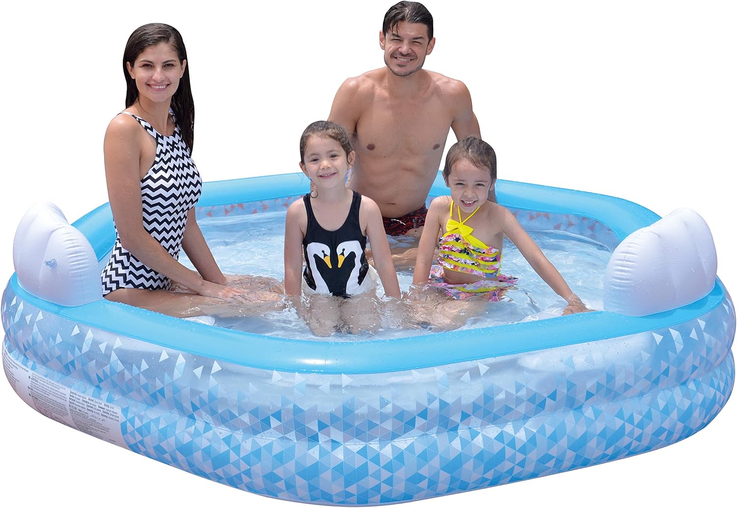Надувной бассейн Jilong Giant Hexagon Family Pool 57161 (223x211x58)
