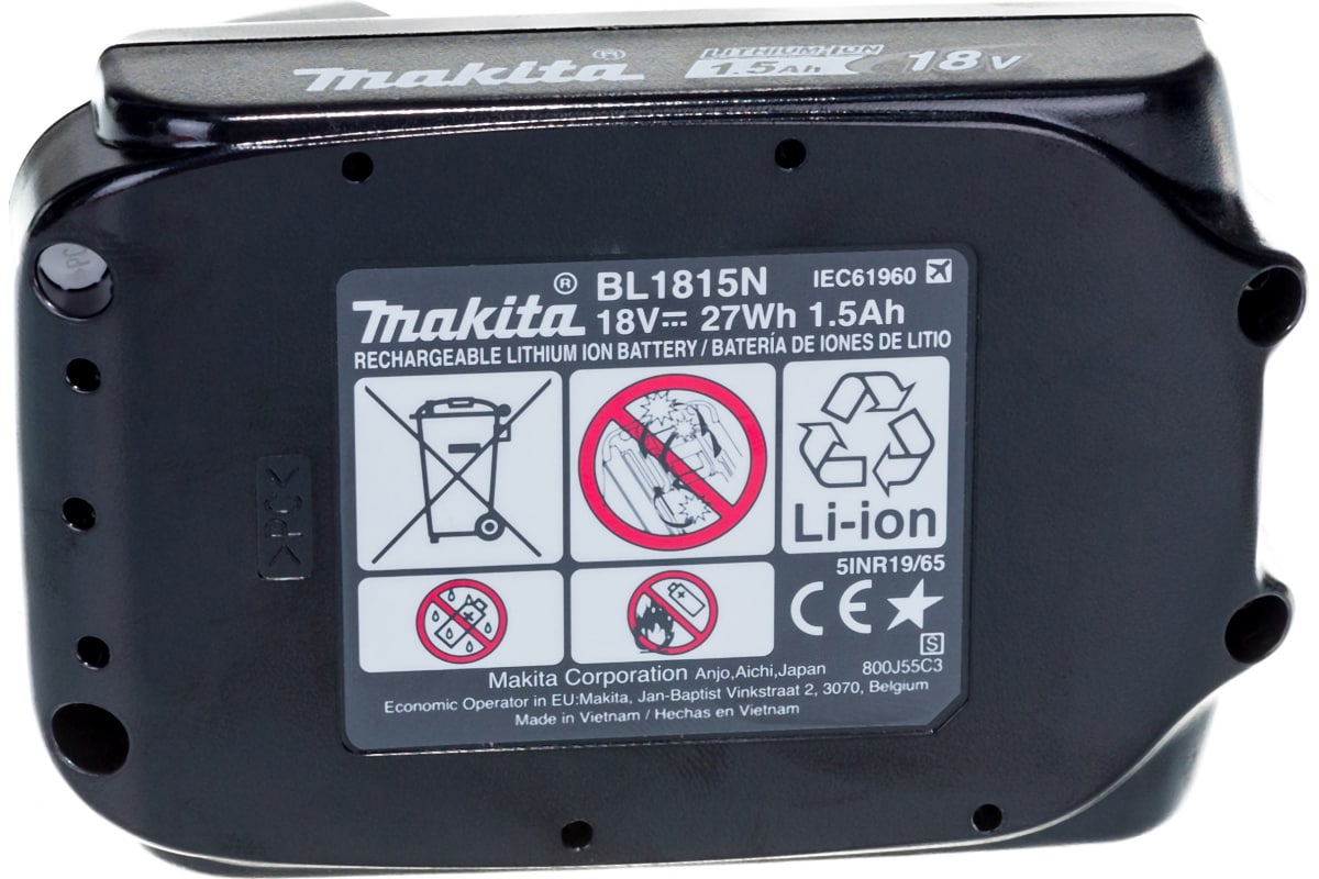 Аккумулятор Makita BL1815N (18В/1.5 Ah)