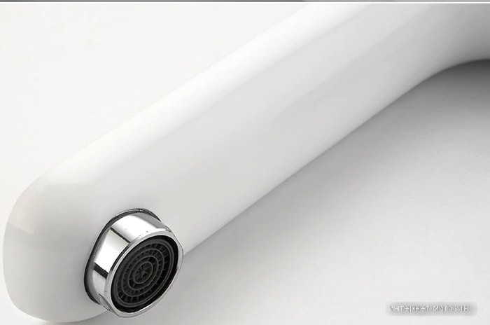 Смеситель Ledeme L1153W (белый/хром)