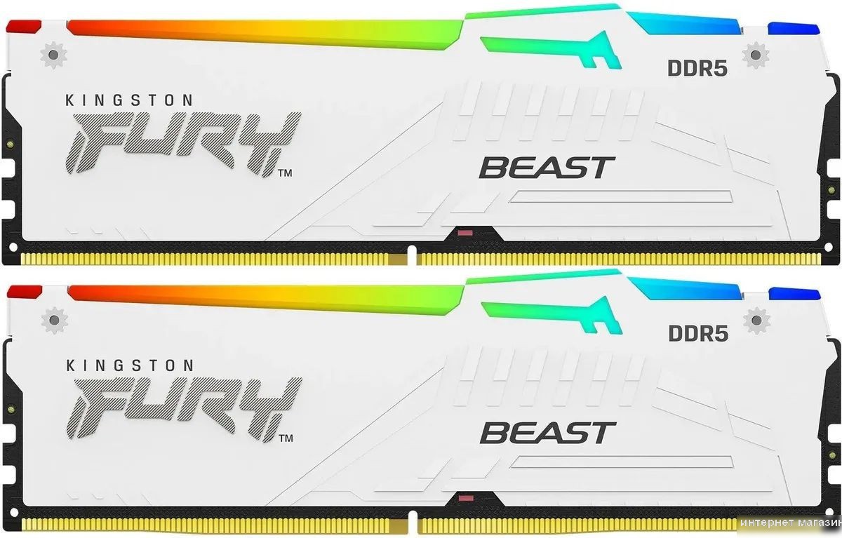 Оперативная память Kingston FURY Beast RGB 2x16ГБ DDR5 6000 МГц KF560C30BWEAK2-32