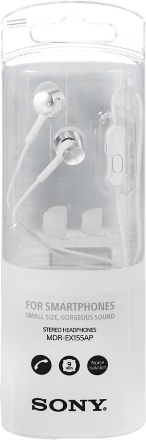 Наушники Sony MDR-EX155AP (белый)