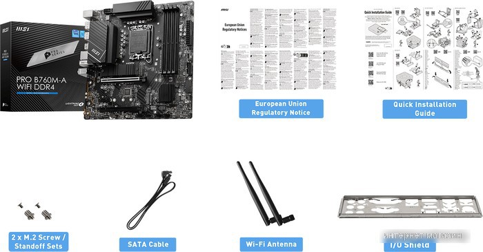 Материнская плата MSI Pro B760M-A WiFi DDR4