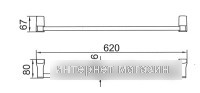 Держатель для полотенца Ledeme L30301B