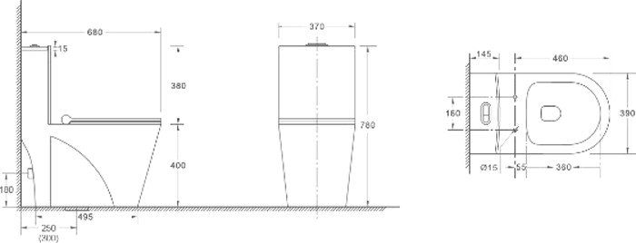 Унитаз WeltWasser Welzbach 001 GL-WT (белый глянец)