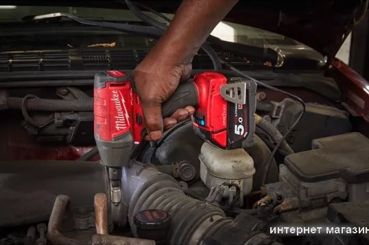 Ударный гайковерт Milwaukee M18 ONEFHIWF34-502X Fuel 4933459730 (с 2-мя АКБ, кейс)