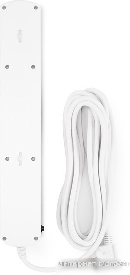 Сетевой фильтр IPPON BK-6-EU-5-10-W (5м, 6 розеток, белый)