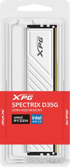 Оперативная память ADATA XPG Spectrix D35G RGB 8ГБ DDR4 3200 МГц AX4U32008G16A-SWHD35G