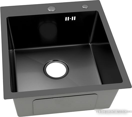 Кухонная мойка ARFEKA ECO AR 450*500 BLACK PVD NANO