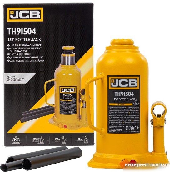 Бутылочный домкрат JCB TH91504 (15т)