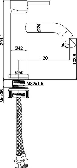 Смеситель Maxonor Pure Life PL1087