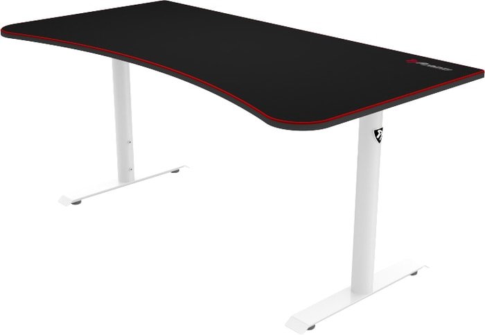 Компьютерный стол Arozzi Arena Gaming Desk (черный/белый)