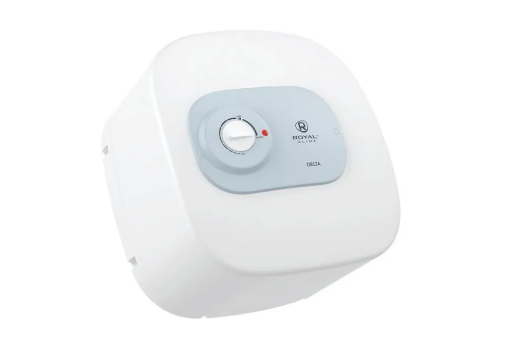 Накопительный электрический водонагреватель над мойкой Royal Clima Delta RWH-D15-FE