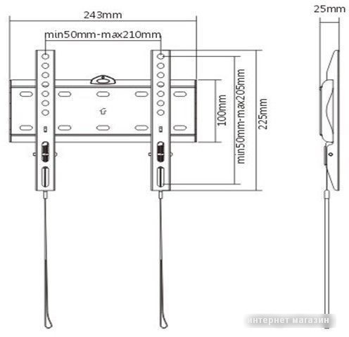 Кронштейн Gembird WM-42F-01