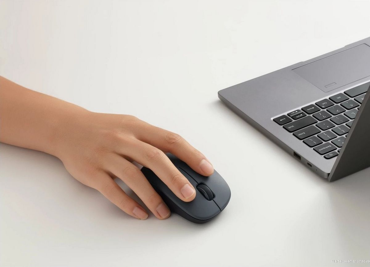 Мышь Xiaomi Wireless Mouse Comfort Edition XMWXSB04YM (черный, международная версия)