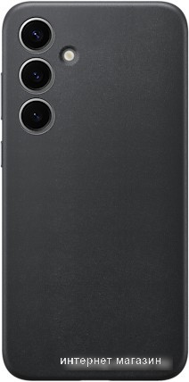 Чехол для телефона Samsung Vegan Leather Case S24+ (черный)