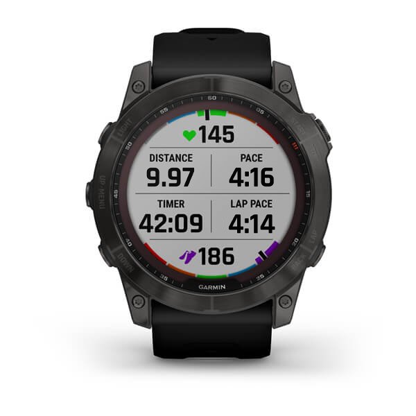 Умные часы Garmin Fenix 7X Sapphire Solar 51 мм (серый карбон/черный)