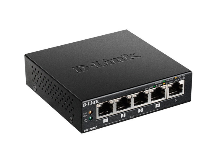 Коммутатор D-Link DGS-1005P/A1A