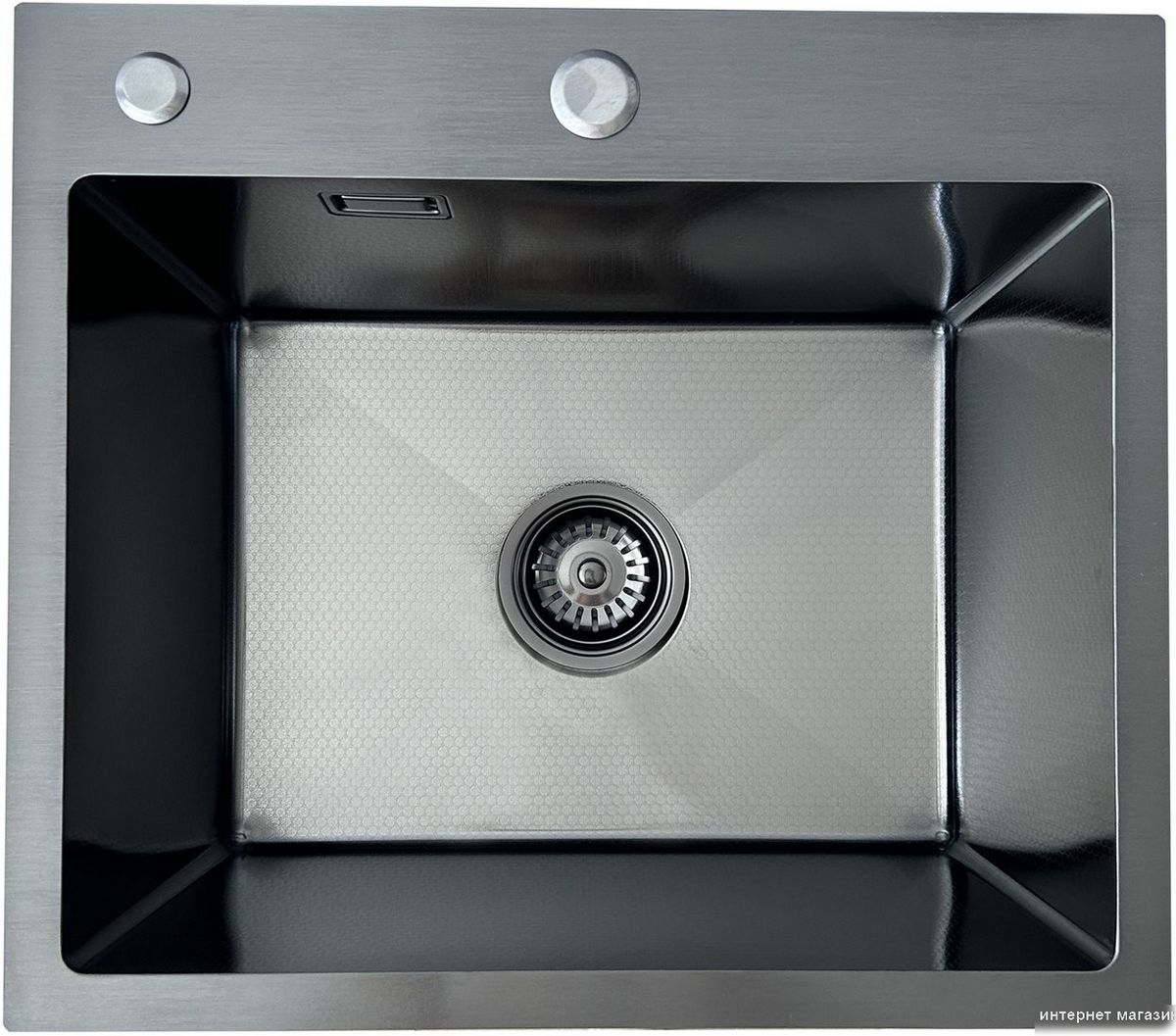 Кухонная мойка Blantek LS-5848HN Honeycomb Nano black