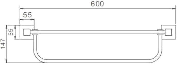 Полка для полотенца Ledeme L71824