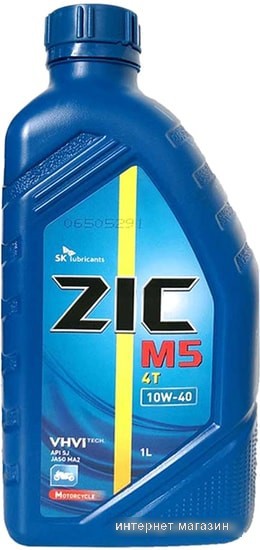 Моторное масло ZIC M5 4T 10W-40 1л