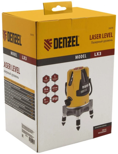 Лазерный нивелир Denzel LX3 35070