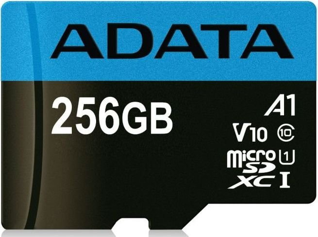 Карта памяти A-Data Premier AUSDX256GUICL10A1-RA1 microSDXC 256GB (с адаптером)