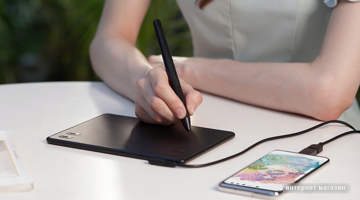 Графический планшет Huion Inspiroy RTE-100 (белый)