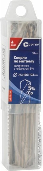 Набор сверл Cutop Profi 48-75-156