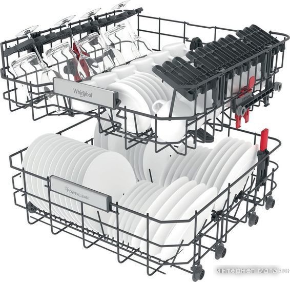 Встраиваемая посудомоечная машина Whirlpool WIO 3T126 PFE