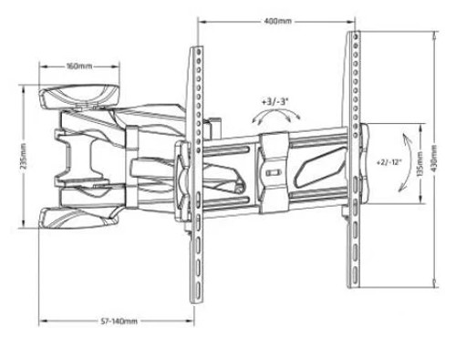 Кронштейн Maclean MC-781 (черный)
