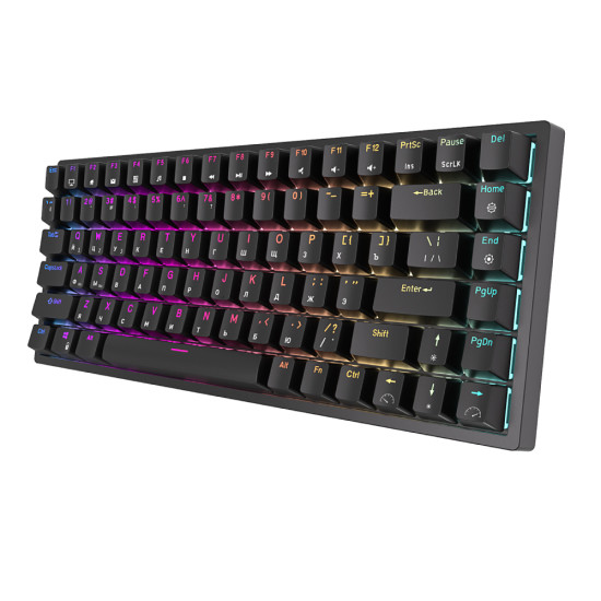 Беспроводная клавиатура Royal Kludge RK84 RGB (черный, RK Red)