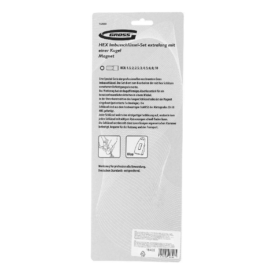 Набор ключей GROSS 16400 (9 предметов)